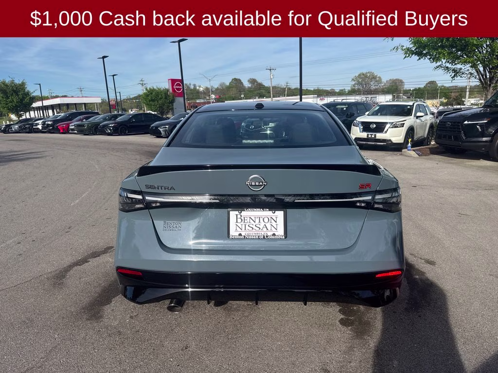 2026 Atlantic Gray/Super Black Nissan Sentra SR FWD Sedan