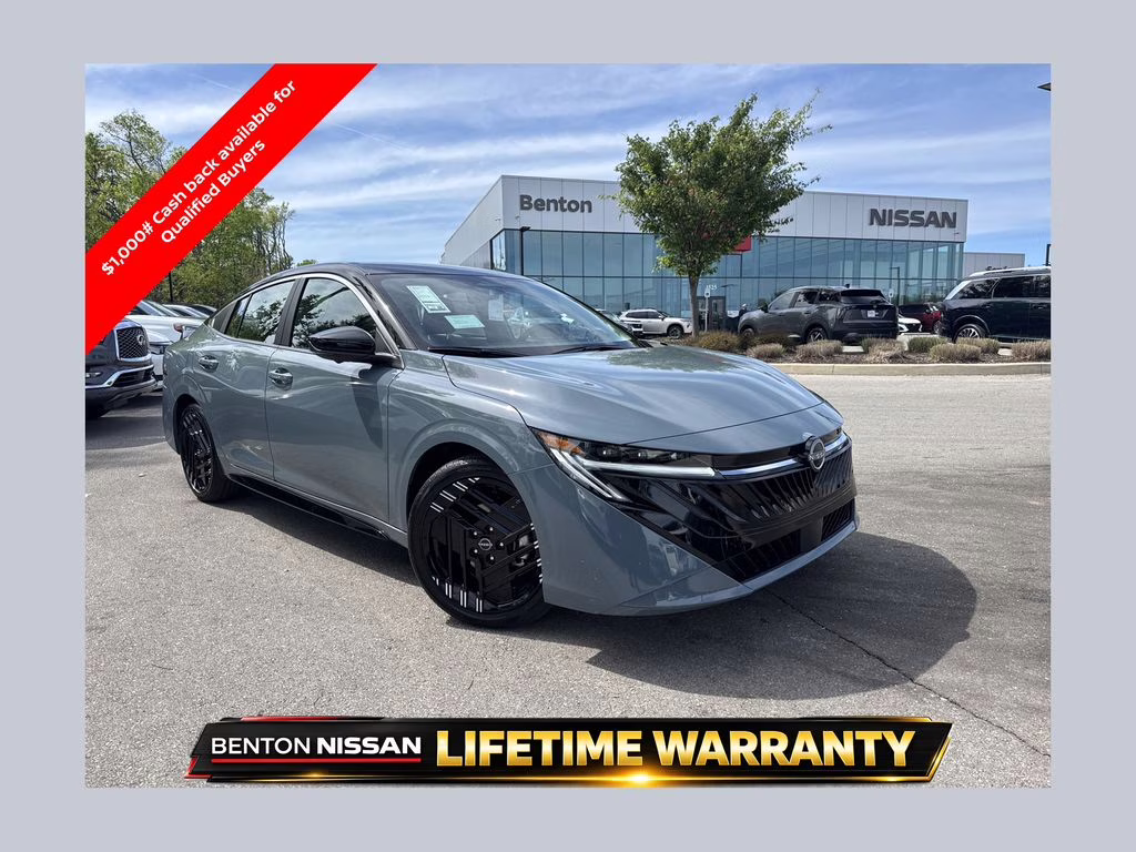 2026 Atlantic Gray/Super Black Nissan Sentra SR FWD Sedan