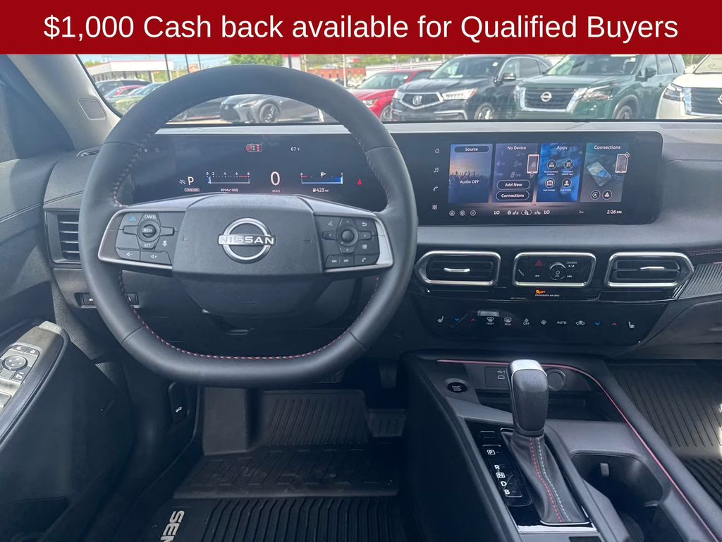 2026 Atlantic Gray/Super Black Nissan Sentra SR FWD Sedan