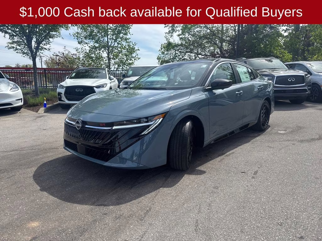 2026 Atlantic Gray/Super Black Nissan Sentra SR FWD Sedan