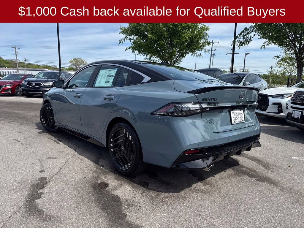 2026 Atlantic Gray/Super Black Nissan Sentra SR FWD Sedan