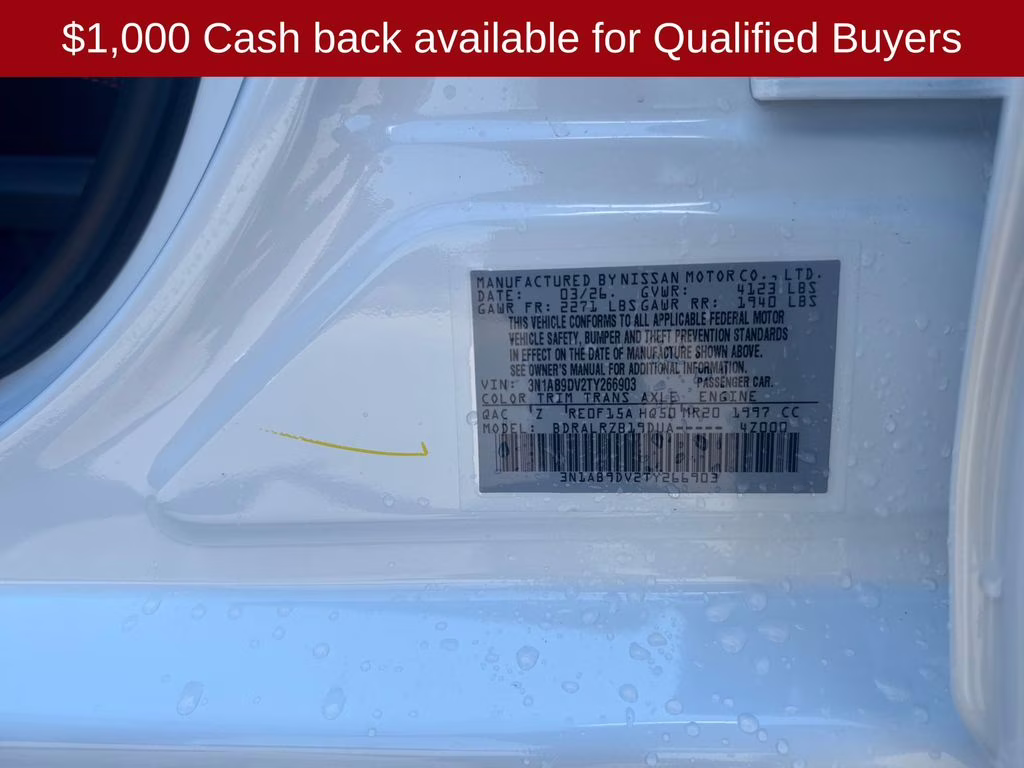 2026 Aspen White Tricoat Nissan Sentra SR FWD Sedan