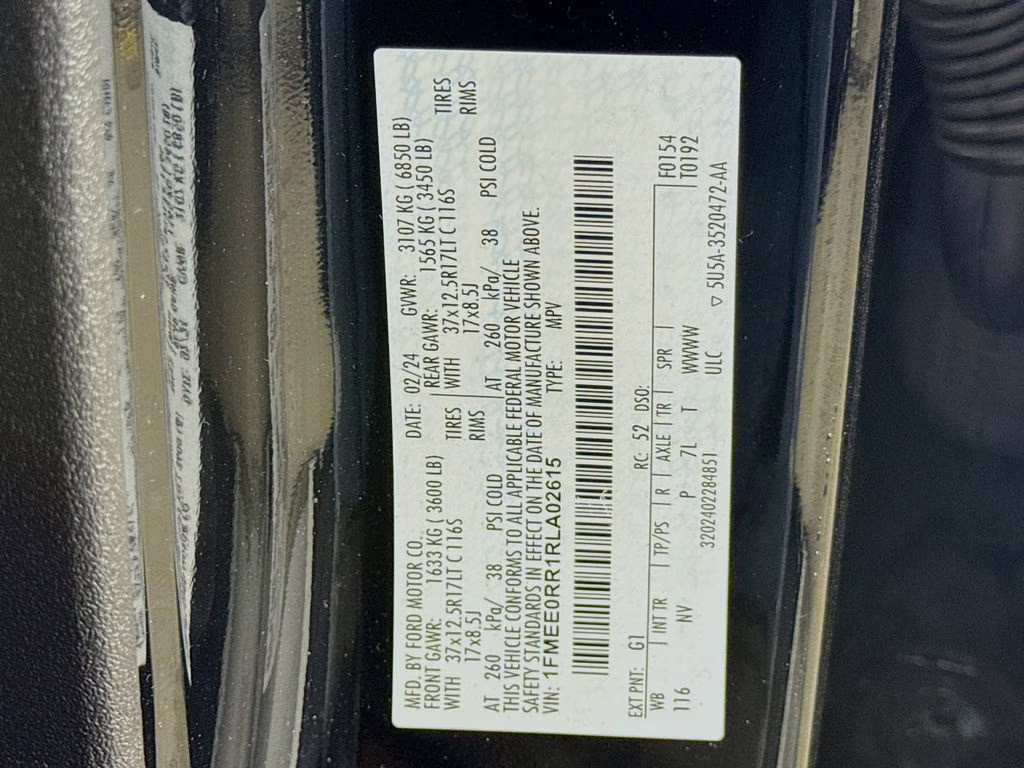 2024 Shadow Black Ford Bronco Raptor 4X4 SUV