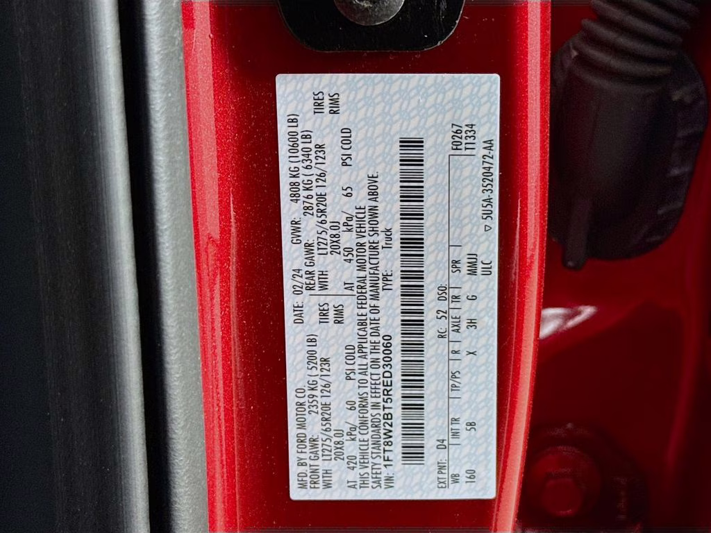 2024 Red Metallic Ford Super Duty F-250 SRW Lariat 4X4 Truck