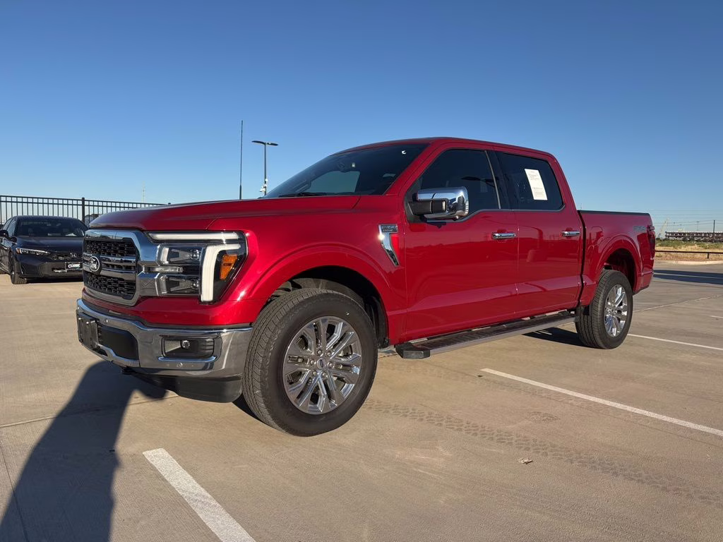 2025 Red Metallic Ford F-150 Lariat 4X4 Truck