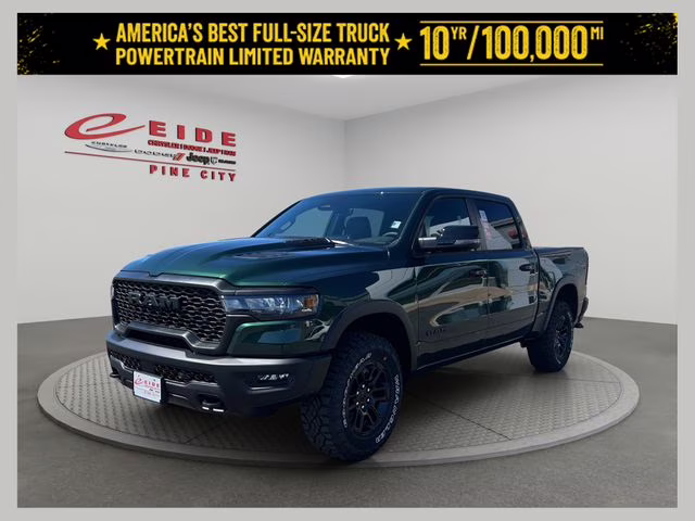 2026 Serrano Green Metallic Ram 1500 Rebel 4X4 Truck
