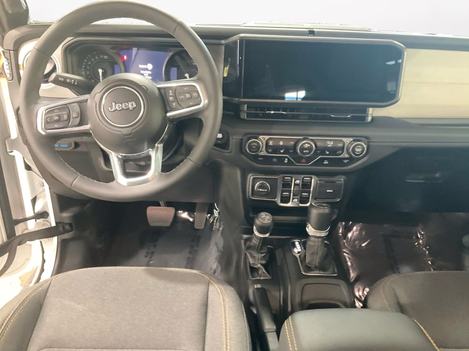 2025 Bright White Clearcoat Jeep Wrangler Sahara 4xe 4X4 SUV