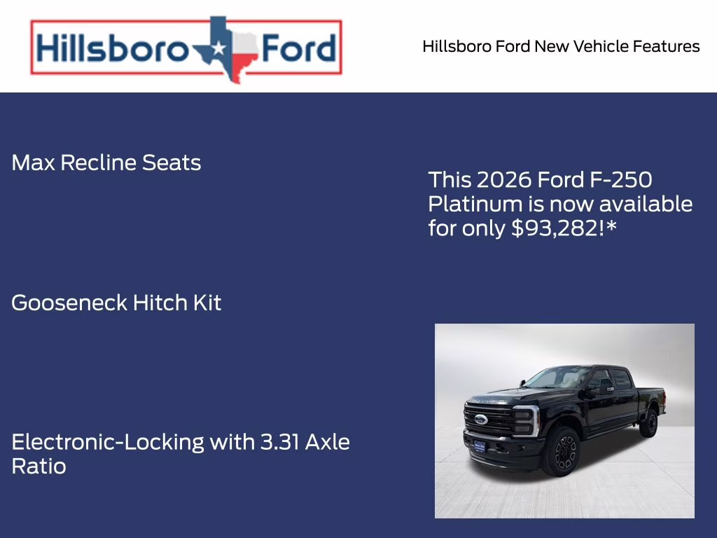 2026 Agate Black Metallic Ford Super Duty F-250 SRW Platinum 4X4 Truck