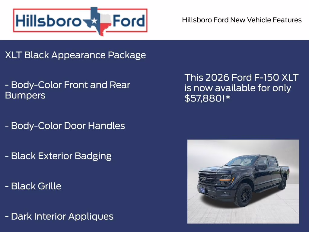 2026 Antimatter Blue Metallic Ford F-150 XLT 4X4 Truck