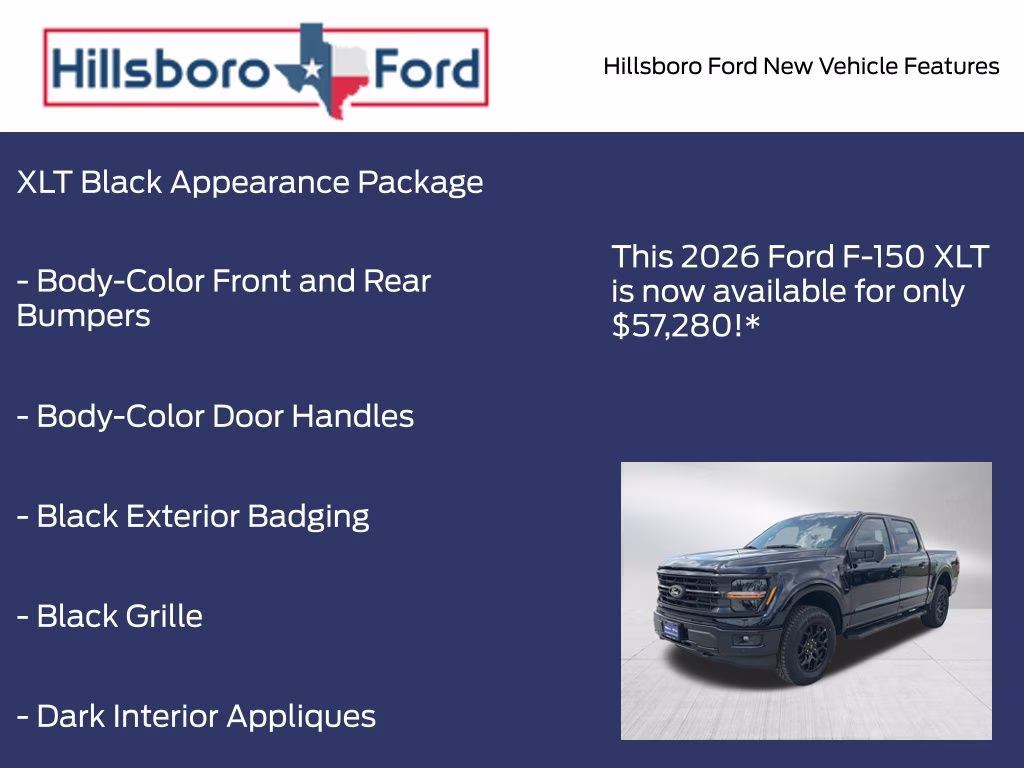 2026 Antimatter Blue Metallic Ford F-150 XLT 4X4 Truck