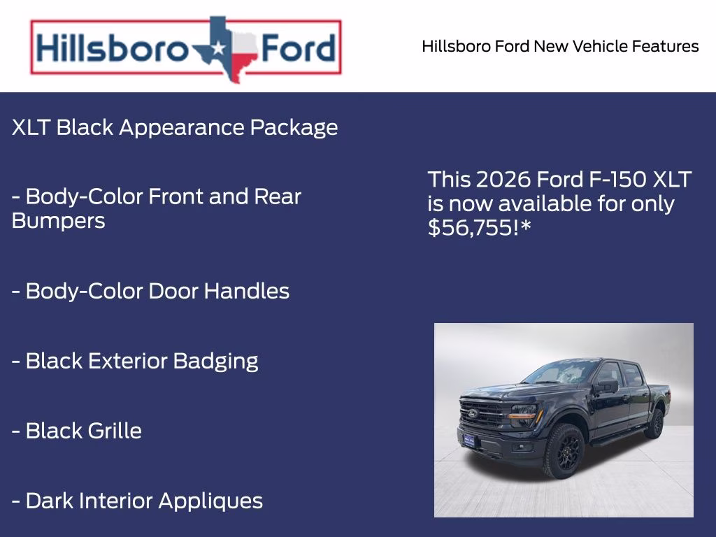 2026 Antimatter Blue Metallic Ford F-150 XLT 4X4 Truck