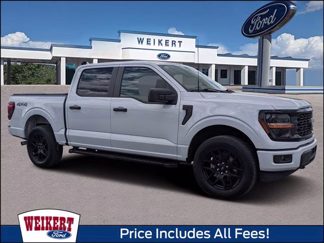 2025 White Metallic Ford F-150 STX 4X4 Truck