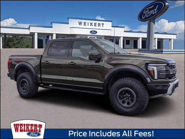 2025 Green Ford F-150 Raptor 4X4 Truck