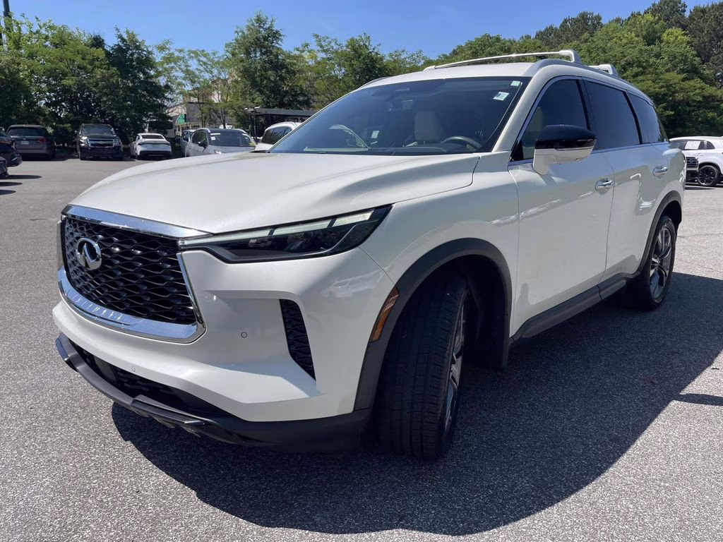 2023 Majestic White INFINITI QX60 LUXE AWD SUV