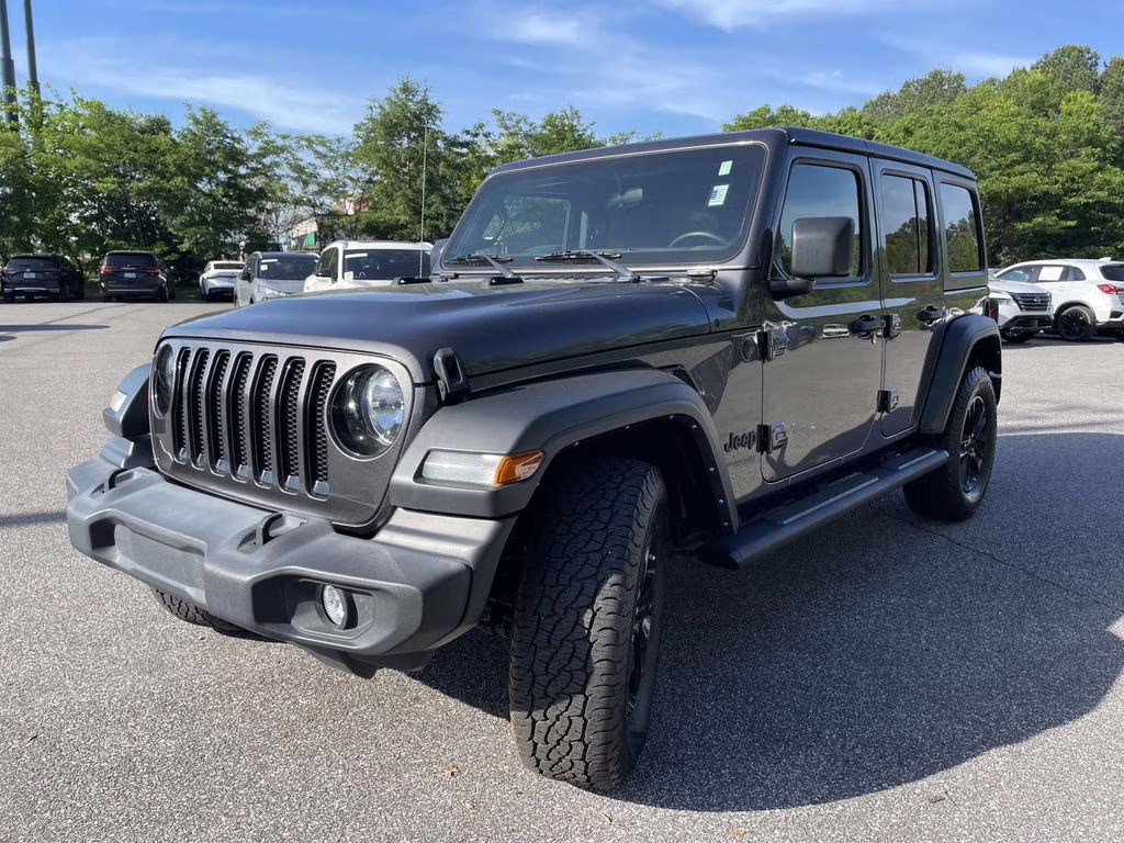 2022 Granite Crystal Metallic Clearcoat Jeep Wrangler Unlimited Sport Altitude 4X4 SUV