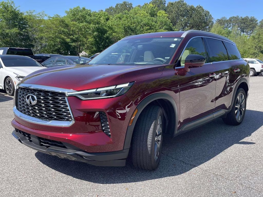 2025 Deep Bordeaux INFINITI QX60 LUXE AWD SUV