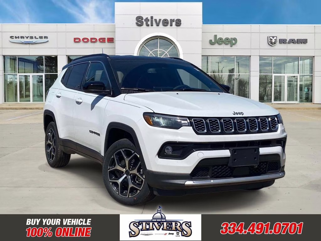 2026 Bright White Clearcoat Jeep Compass Limited 4X4 SUV