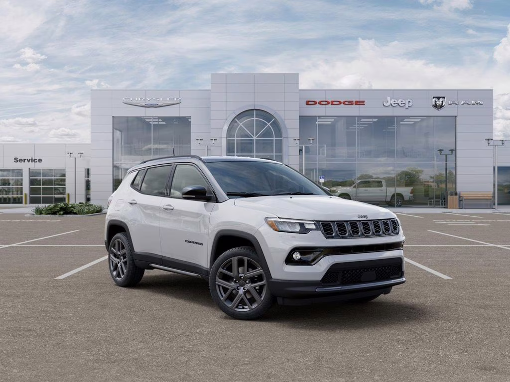 2026 Bright White Clearcoat Jeep Compass Limited Altitude 4X4 SUV