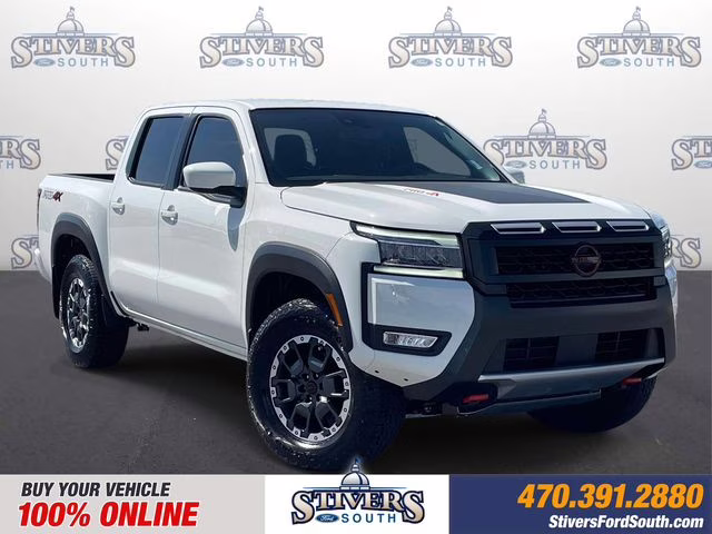 2025 Glacier White Nissan Frontier PRO-4X 4X4 Truck