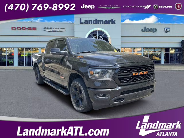 2023 Diamond Black Crystal Pearlcoat Ram 1500 Big Horn 4X4 Truck
