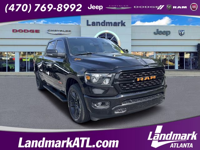2023 Diamond Black Crystal Pearlcoat Ram 1500 Big Horn 4X4 Truck