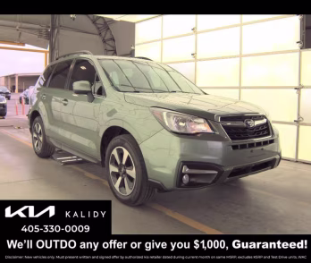 2017 Jasmine Green Metallic Subaru Forester Limited AWD SUV