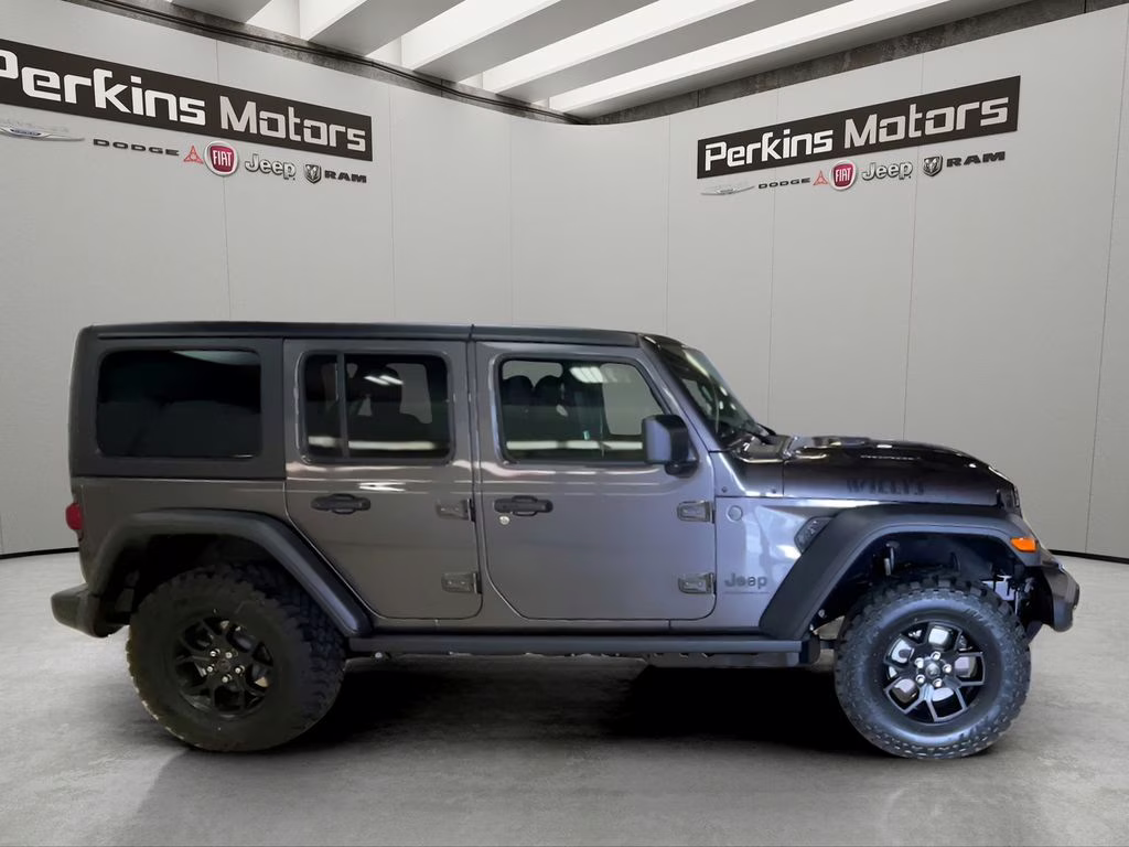 2026 Granite Crystal Metallic Clearcoat Jeep Wrangler Willys 4X4 SUV