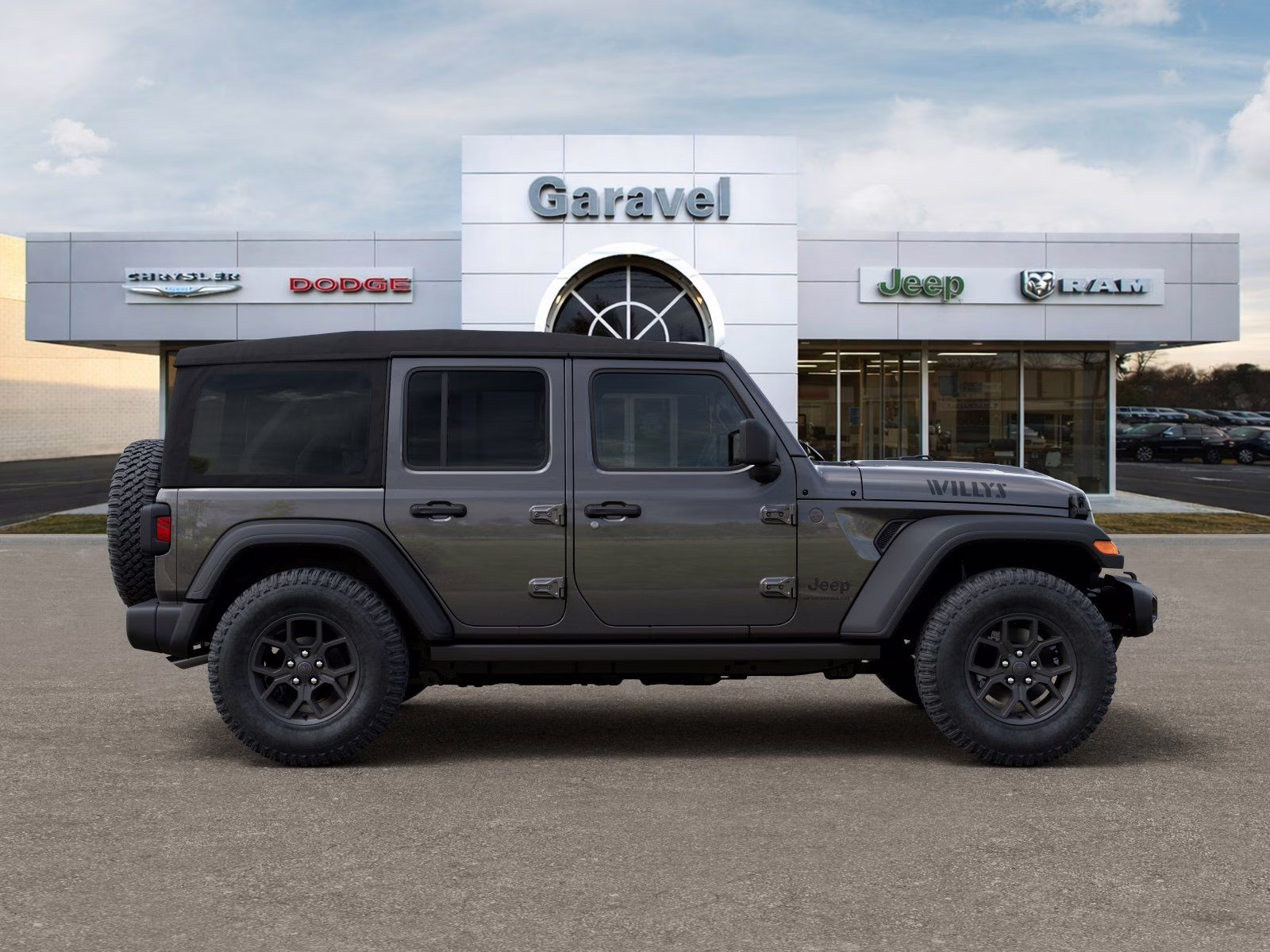 2026 Granite Crystal Metallic Clearcoat Jeep Wrangler Willys 4X4 SUV