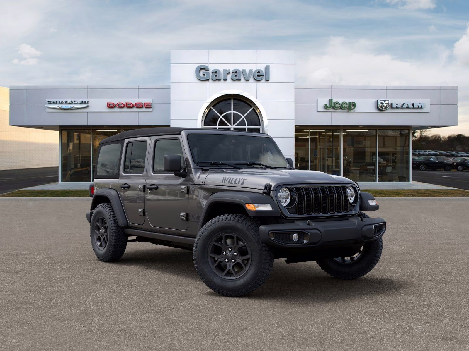 2026 Granite Crystal Metallic Clearcoat Jeep Wrangler Willys 4X4 SUV