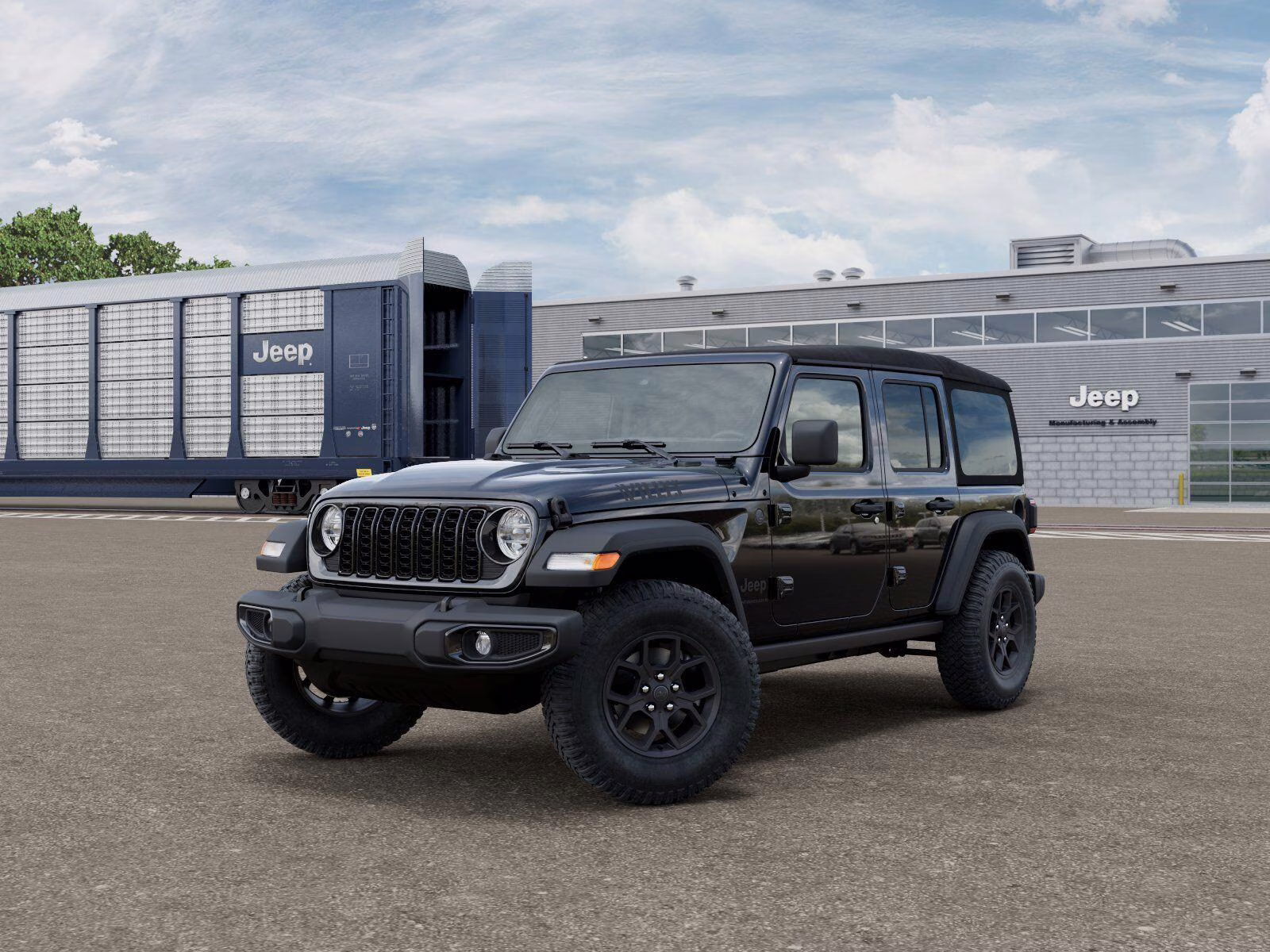 2026 Black Clear Coat Jeep Wrangler Unlimited Wrangler 4-door Willys 4X4 4-door