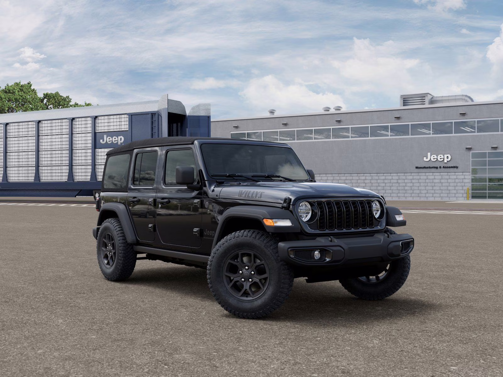 2026 Black Clearcoat Jeep Wrangler Willys 4X4 SUV