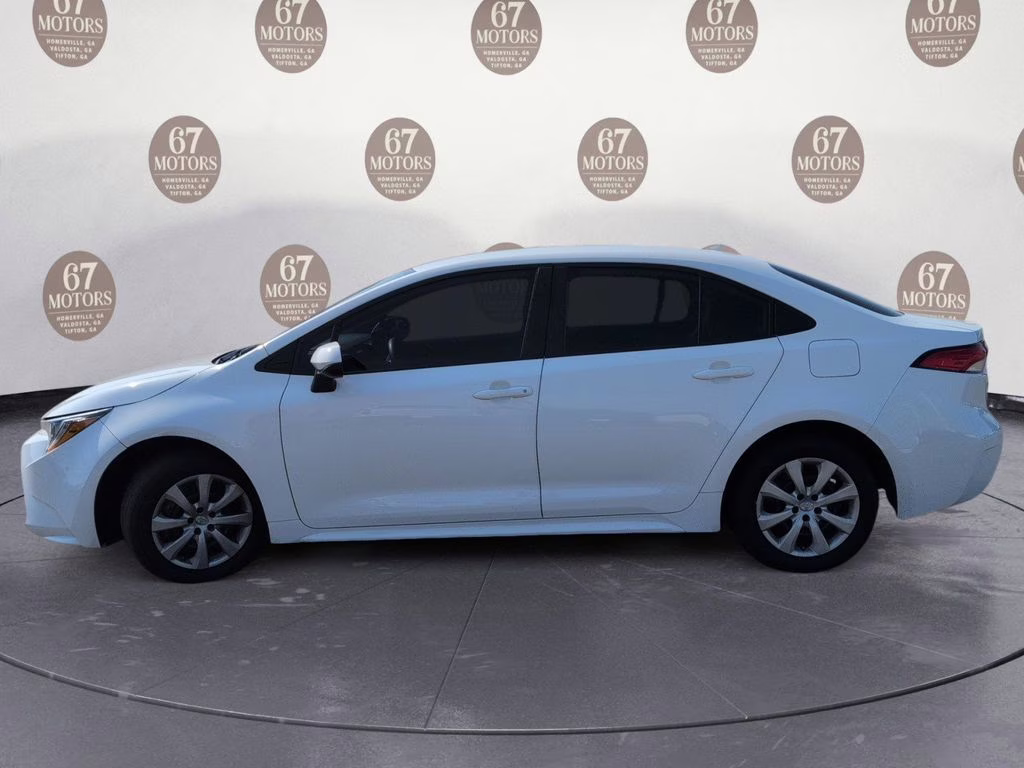 2022 White Toyota Corolla LE FWD Sedan