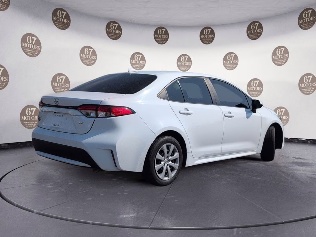 2022 White Toyota Corolla LE FWD Sedan