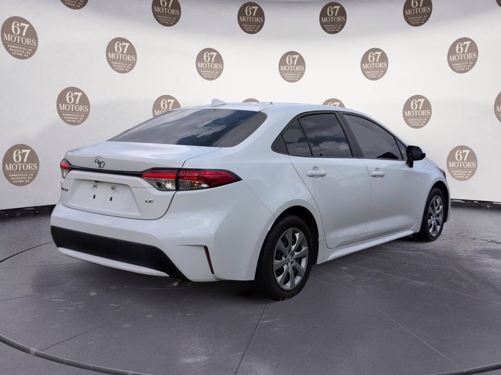 2022 White Toyota Corolla LE FWD Sedan