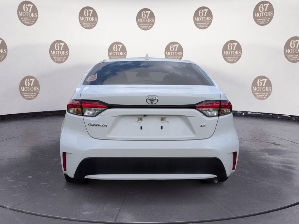 2022 White Toyota Corolla LE FWD Sedan
