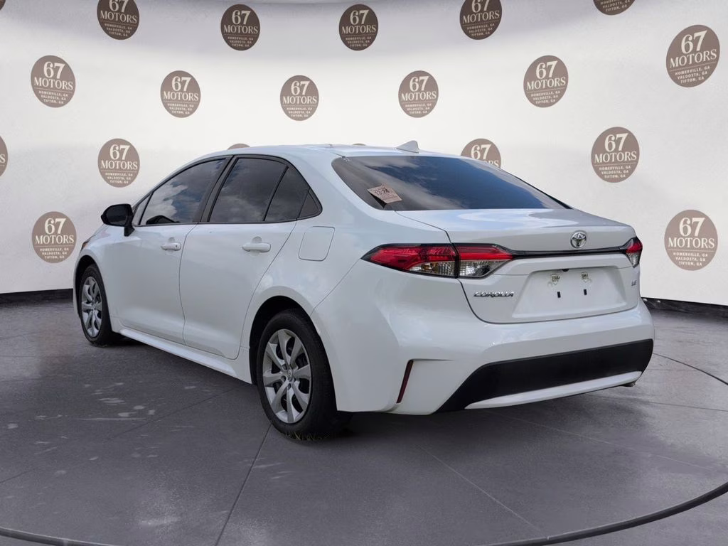 2022 White Toyota Corolla LE FWD Sedan