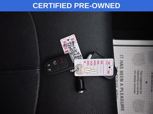 2018 Bright White Clearcoat Ram 1500 Laramie 4X4 Truck