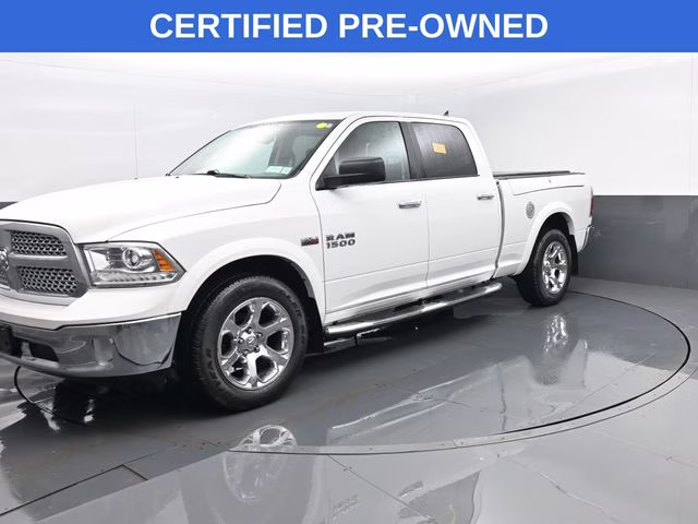 2018 Bright White Clearcoat Ram 1500 Laramie 4X4 Truck
