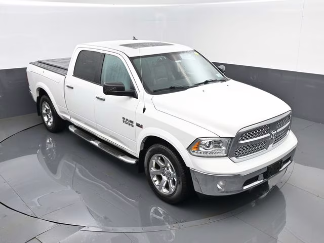 2018 Bright White Clearcoat Ram 1500 Laramie 4X4 Truck