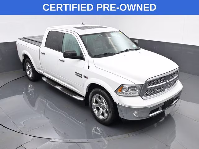 2018 Bright White Clearcoat Ram 1500 Laramie 4X4 Truck