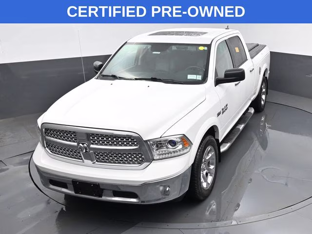 2018 Bright White Clearcoat Ram 1500 Laramie 4X4 Truck