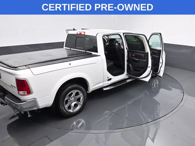 2018 Bright White Clearcoat Ram 1500 Laramie 4X4 Truck