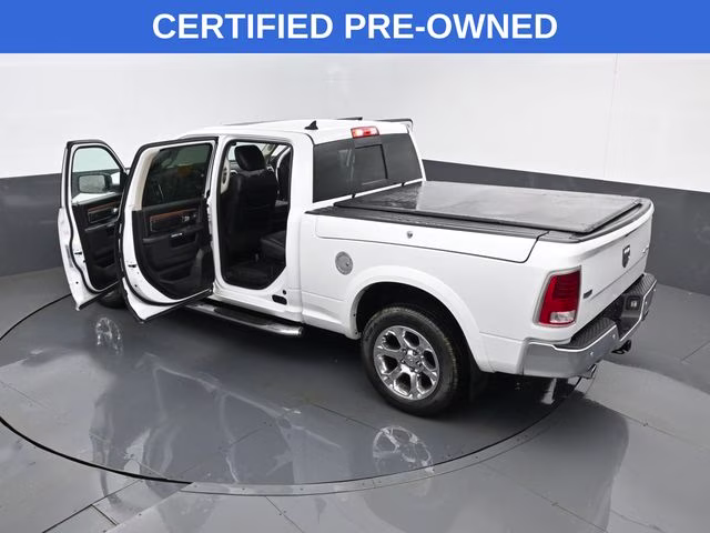 2018 Bright White Clearcoat Ram 1500 Laramie 4X4 Truck