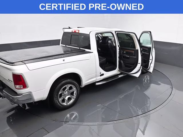 2018 Bright White Clearcoat Ram 1500 Laramie 4X4 Truck