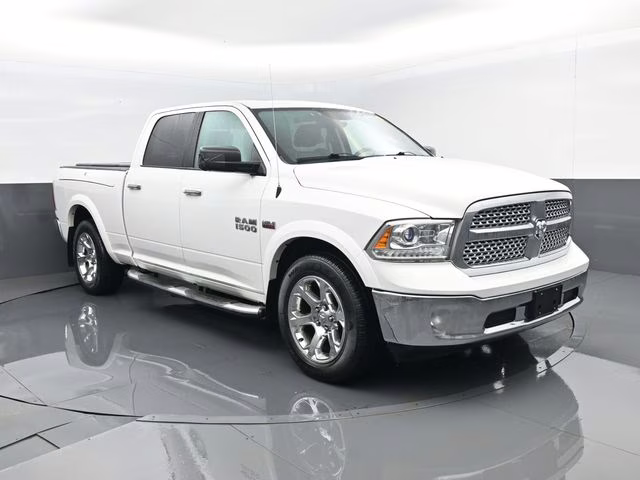 2018 Bright White Clearcoat Ram 1500 Laramie 4X4 Truck