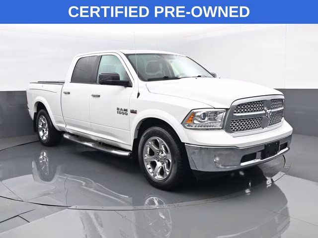 2018 Bright White Clearcoat Ram 1500 Laramie 4X4 Truck
