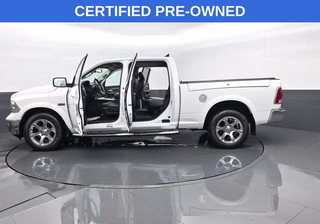 2018 Bright White Clearcoat Ram 1500 Laramie 4X4 Truck