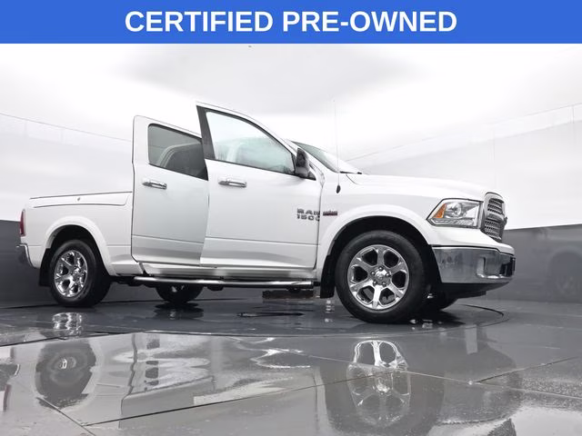 2018 Bright White Clearcoat Ram 1500 Laramie 4X4 Truck