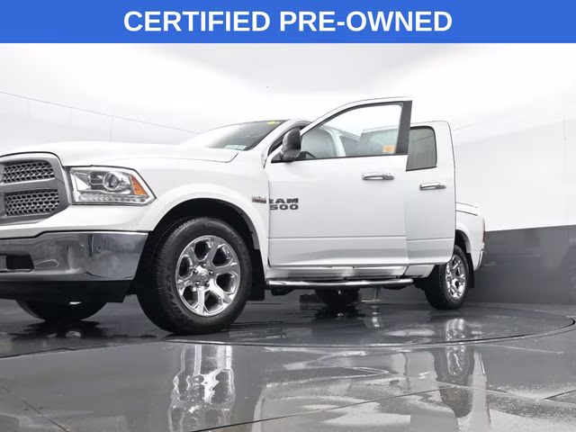 2018 Bright White Clearcoat Ram 1500 Laramie 4X4 Truck