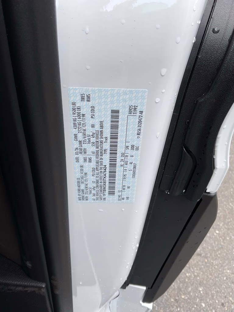 2026 Oxford White Ford Transit-350 Base RWD Van
